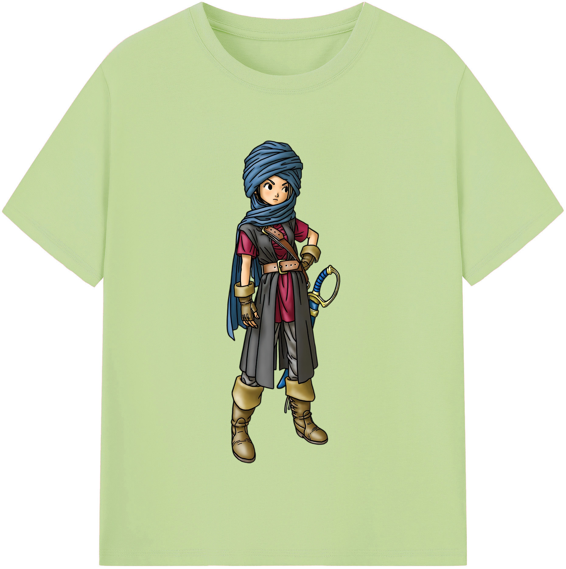（画像用） ドラゴンクエスト Doragon Kuesuto Dragon Quest 綿100％半袖Tシャツ（フロントプリント）